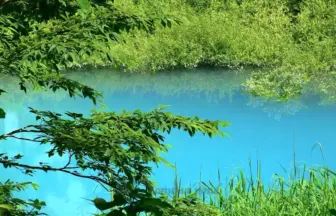 神秘的な自然風景 裏磐梯 五色沼湖沼群