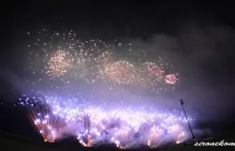 2013年 男鹿日本海花火 フィナーレ なまはげスターマイン市民号
