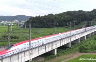 秋田新幹線・東北新幹線 高架連結走行映像