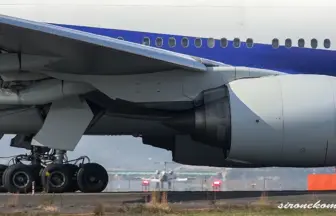 全日本空輸 ボーイング777-200が仙台空港で離着陸