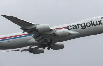 小松空港 カーゴルックス航空 最新鋭ジャンボ貨物機 ボーイング747-8F
