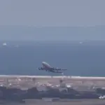 仙台空港から離陸 全日本空輸 ボーイング747心の翼プロジェクト卒業フライト
