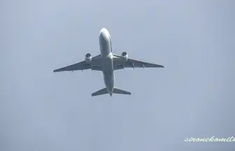 グリーンピア岩沼から眺める仙台空港の風景と全日本空輸 ボーイング777-200