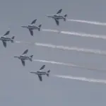 2014年 東松島夏祭り 航空自衛隊松島基地 ブルーインパルス 震災後2度目の展示飛行