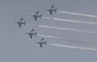 2014年 東松島夏祭り 航空自衛隊松島基地 ブルーインパルス 震災後2度目の展示飛行