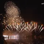いものこまつり in 鶴ヶ池 2014 水鏡輝く水中花火ショー フィナーレ