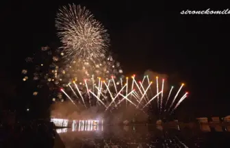 いものこまつり in 鶴ヶ池 2014 水鏡輝く水中花火ショー フィナーレ