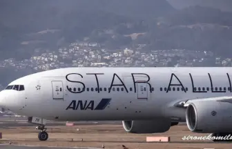 大阪伊丹空港 全日本空輸 ボーイング777-200 & 300 大型旅客機の離着陸