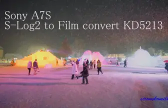 いわて雪まつり 雪像ライトアップ カラーグレーディング Sony A7S S-Log2 Color Grading