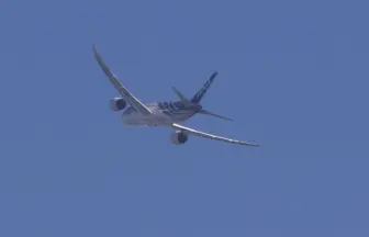 東京国際空港 京浜島つばさ公園から眺める飛行機の離陸