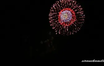 二市一ヶ村日橋川「川の祭典」花火大会 2014 音楽創作花火