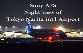 成田国際空港 さくらの山公園から眺める美しい滑走路夜景 世界の飛行機