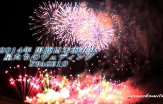 男鹿日本海花火 2014 花火交響曲～メンデルスゾーン作曲「真夏の夜の夢」より 結婚行進曲