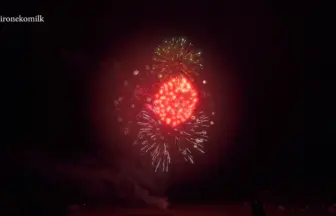 4K UHD【桜と花火が観賞できる春祭り】余目さくら花火鑑賞会 2016