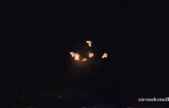 2015年 赤川花火記念大会 全国デザイン花火競技会「レイニーブルー」片貝煙火工業