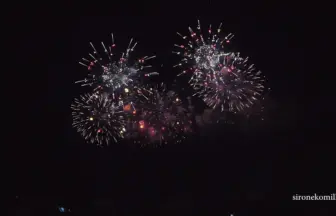 4K UHD 2016年 神明の花火大会 みたまの湯提供 特大スターマイン