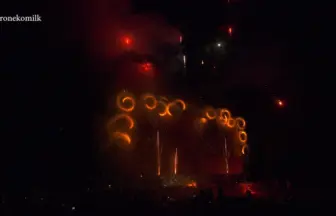 2016年 近江八幡の火祭り 篠田神社 篠田の花火