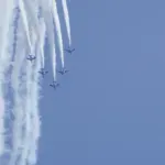 4K UHD ブルーインパルス 5機 航空自衛隊松島基地上空訓練