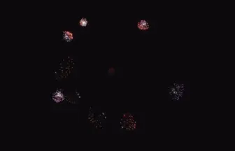 4K UHD 2016年 田瀬湖・湖水まつり 水・空中花火大会 創造花火 マグロ三昧!回転寿司