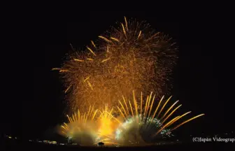 【4K 会津花火】2016年 第1回 会津全国煙火競演会 エンディング ミュージックスターマイン