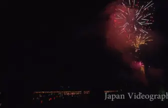 4K UHD 2017年 本荘川まつり花火大会 灯籠流し・デラックススターマイン