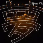 2017年 楽天イーグルス花火大会【球団歌 羽ばたけ楽天イーグルス】 上空文字花火「夢」