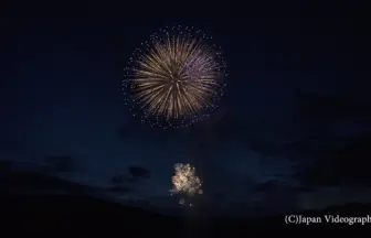 4K UHD 2016年 田瀬湖湖水まつり 水・空中花火大会 第1部 オープニング花火